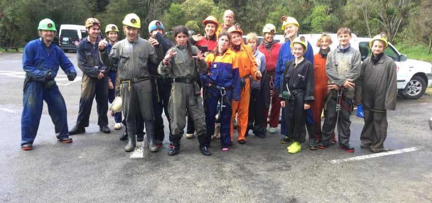 scouts go caving
